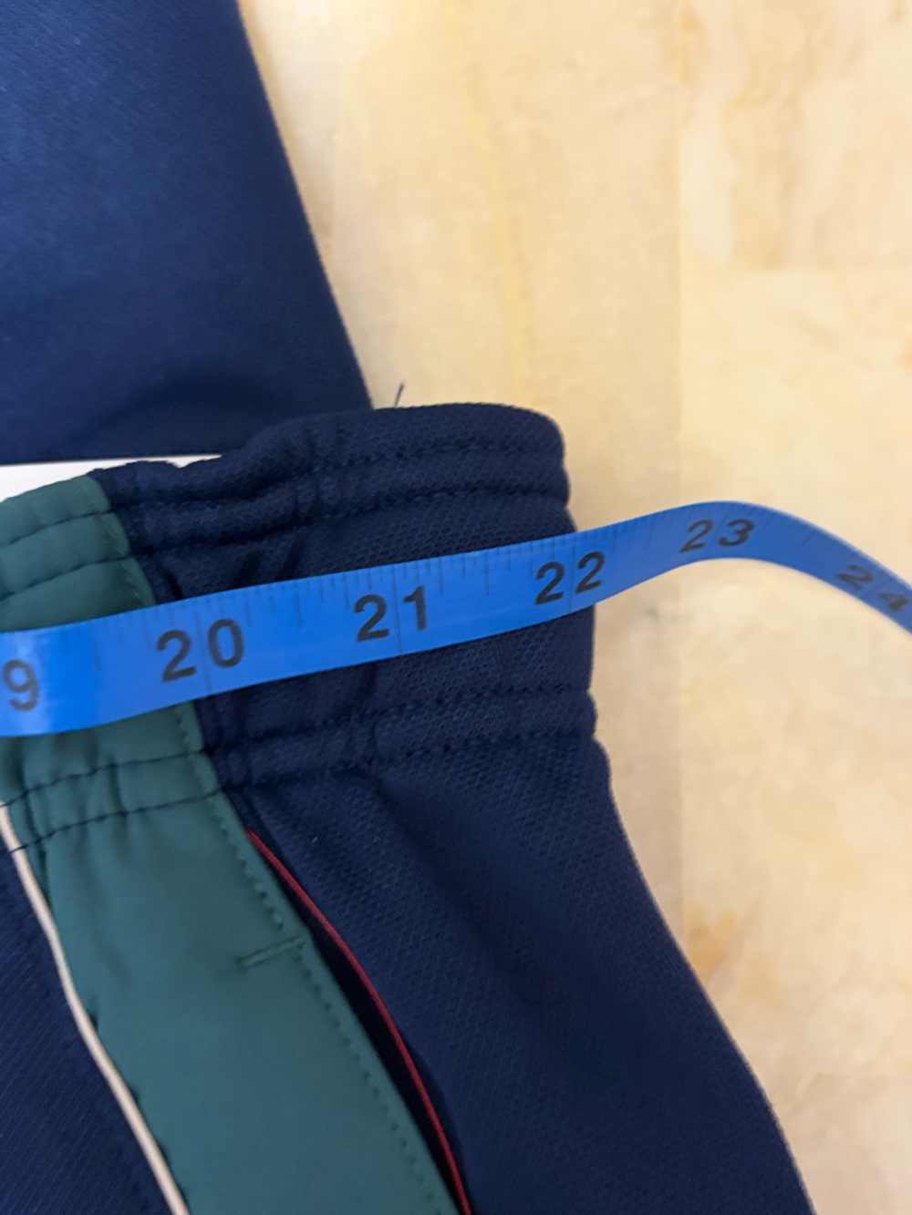 Reebok Slim Jogger Pants Dark Blue Teal Stripe Athletic Activewear - Men's 3XL - Picture 8 of 12